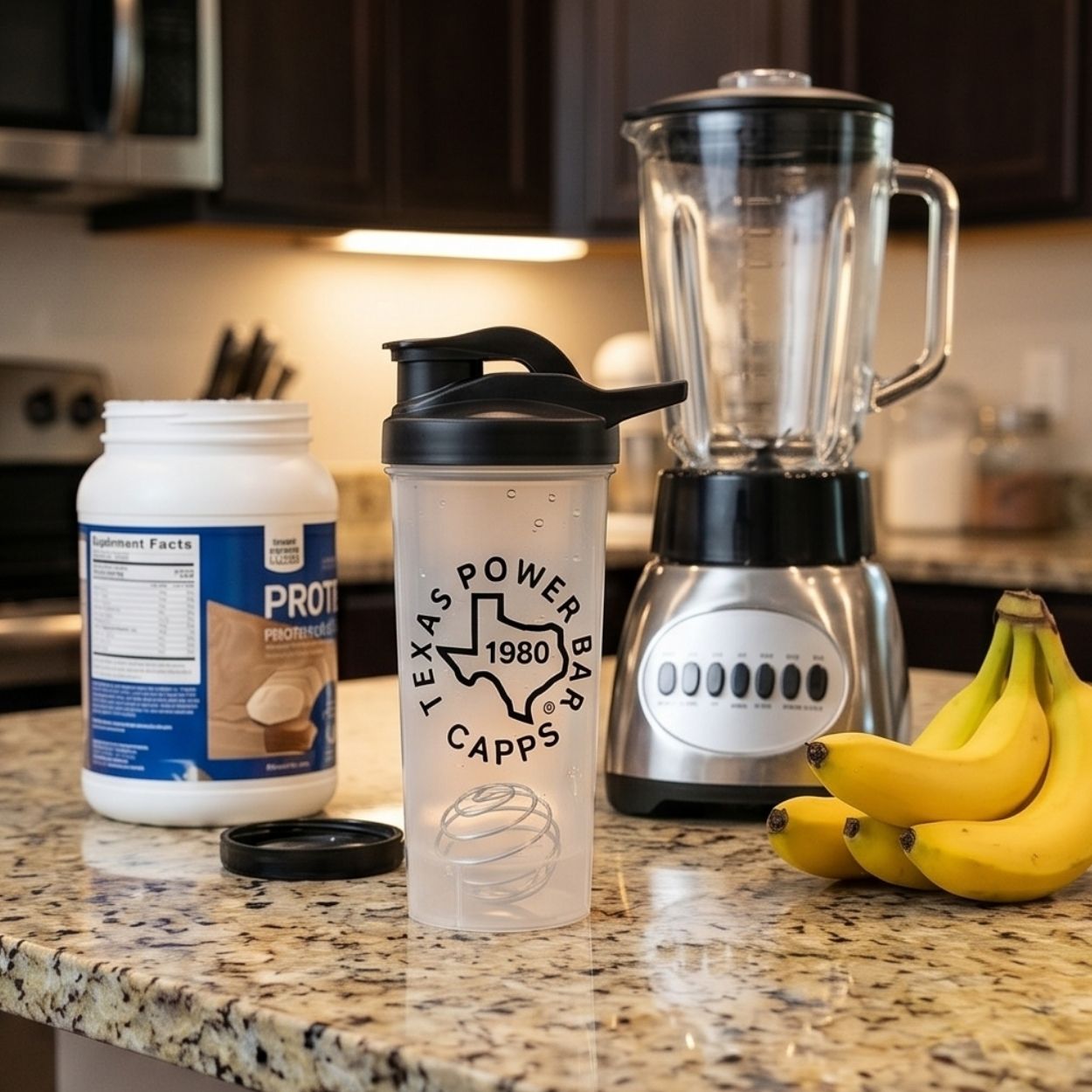Texas Power Bar Shaker Bottle