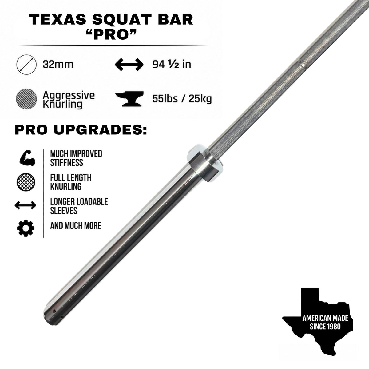 Texas Squat Bar "PRO"