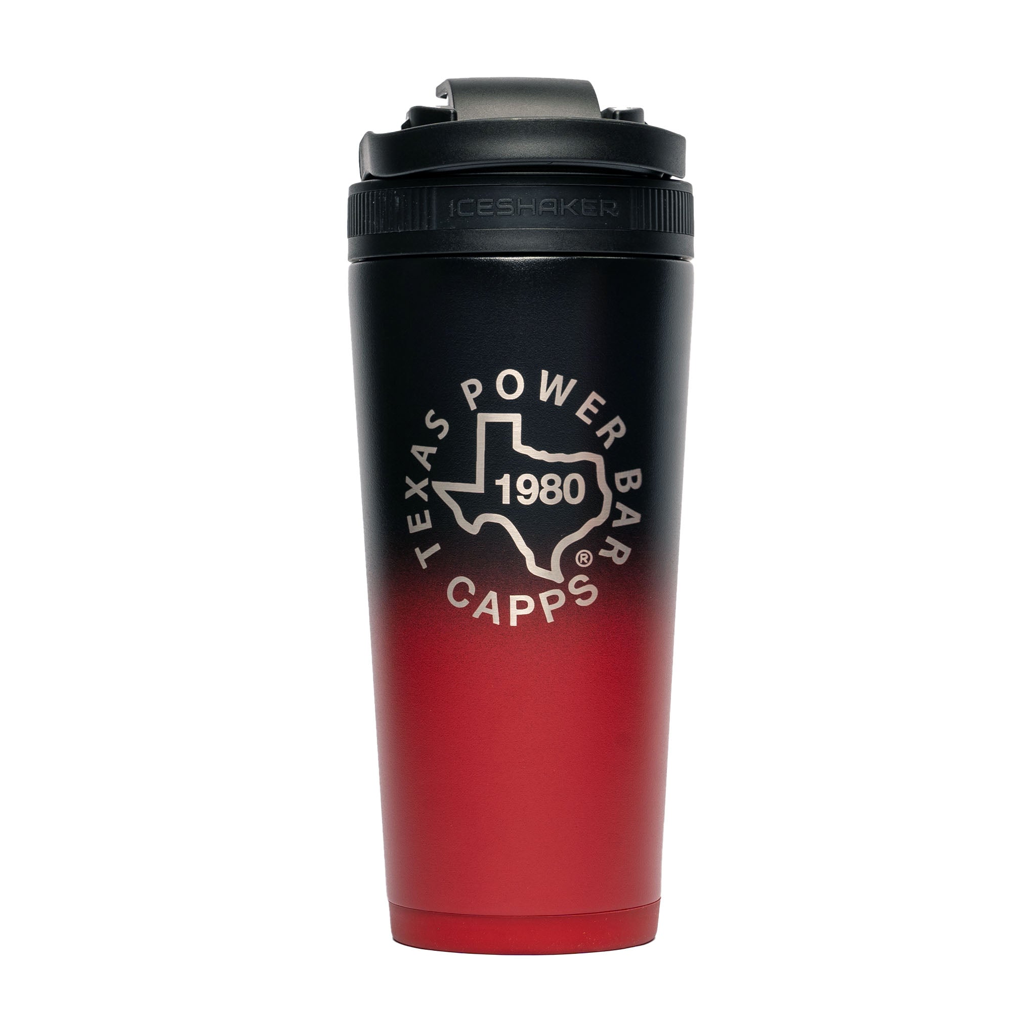 26oz Ice Shaker - Red Black Ombre