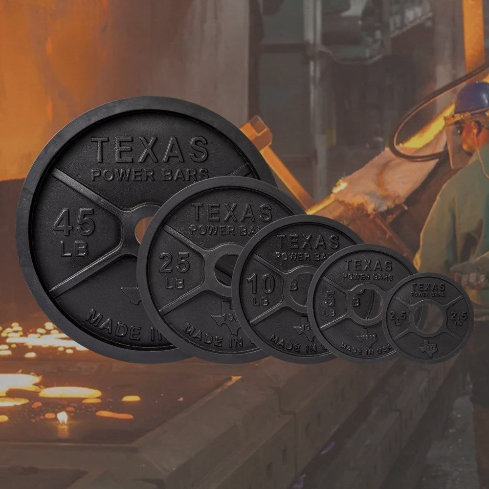 Texas Olympic Iron Weight Plates