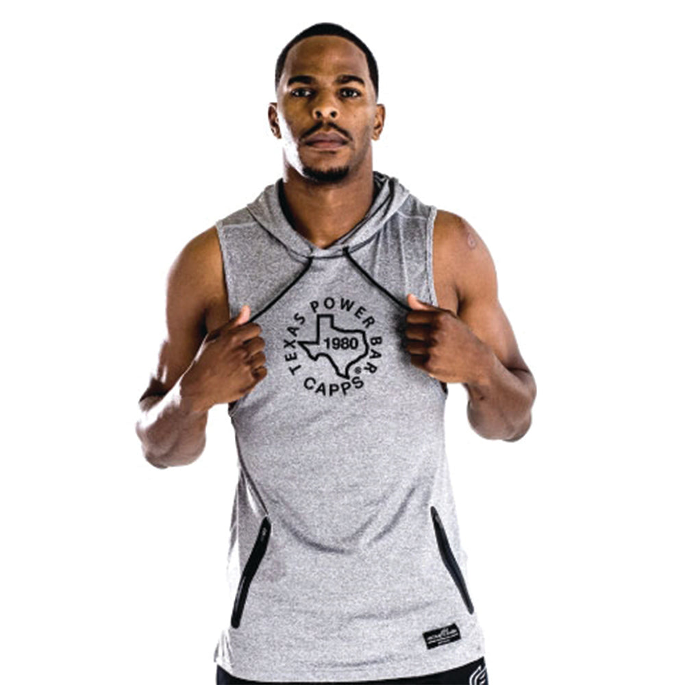 Active Faith Performance Sleeveless Hoodie-GRAY