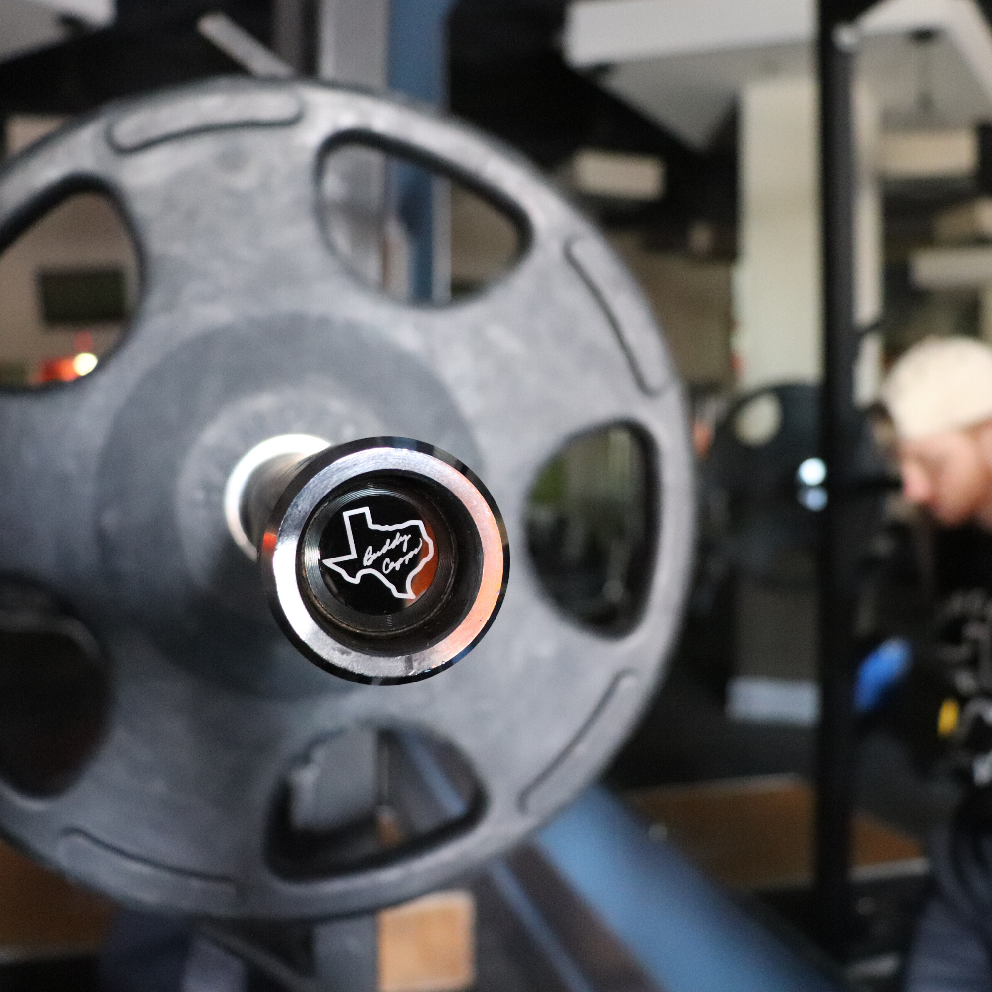 BLEMISHED Texas Squat Bar - Black Zinc Shaft/Chrome Sleeves